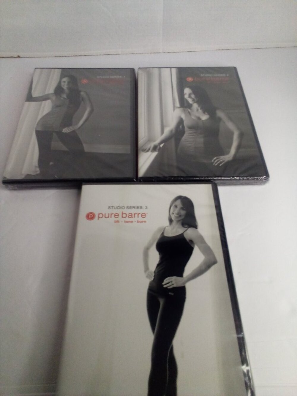 Pure Barre Studio Series 1 2 3 Lot of 3 DVD Workout Exercise New